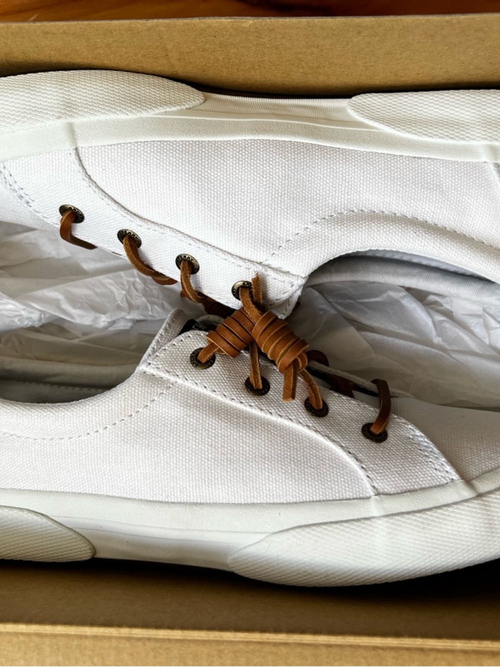 Sperry Pier Wave LTT WOMENS WHITE. SZ 9 - Picture 4 of 5